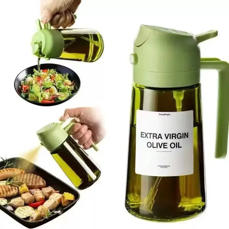 2-in1 Glass Oil Dispenser & Sprayer