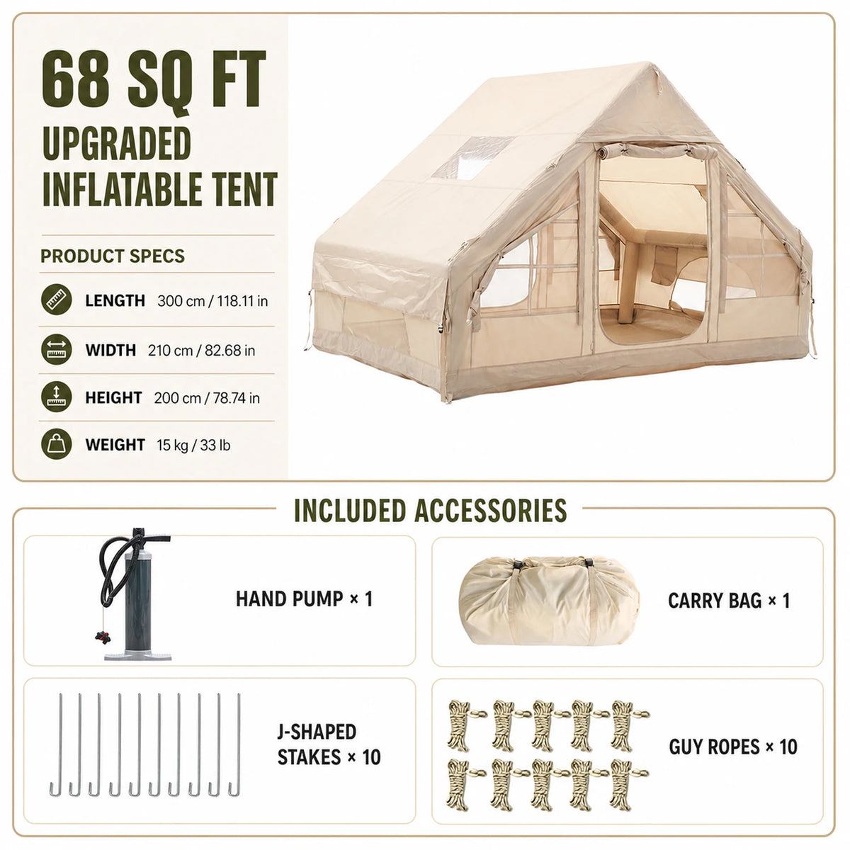 Luxury Inflatable Glamping Tent