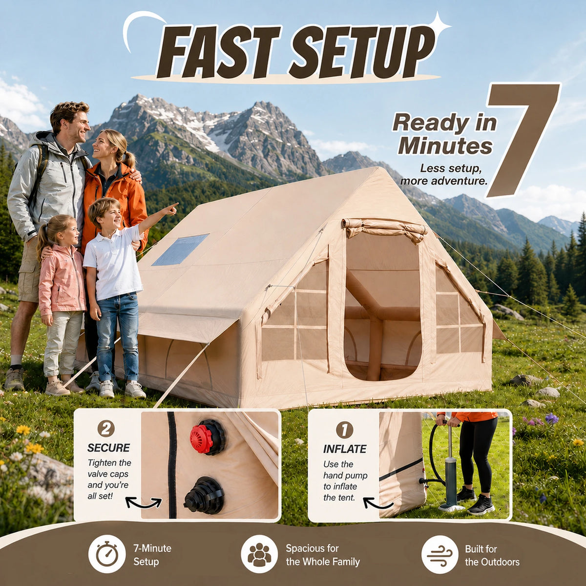 Luxury Inflatable Glamping Tent