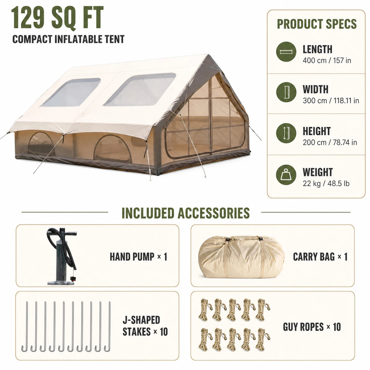 Luxury Inflatable Glamping Tent