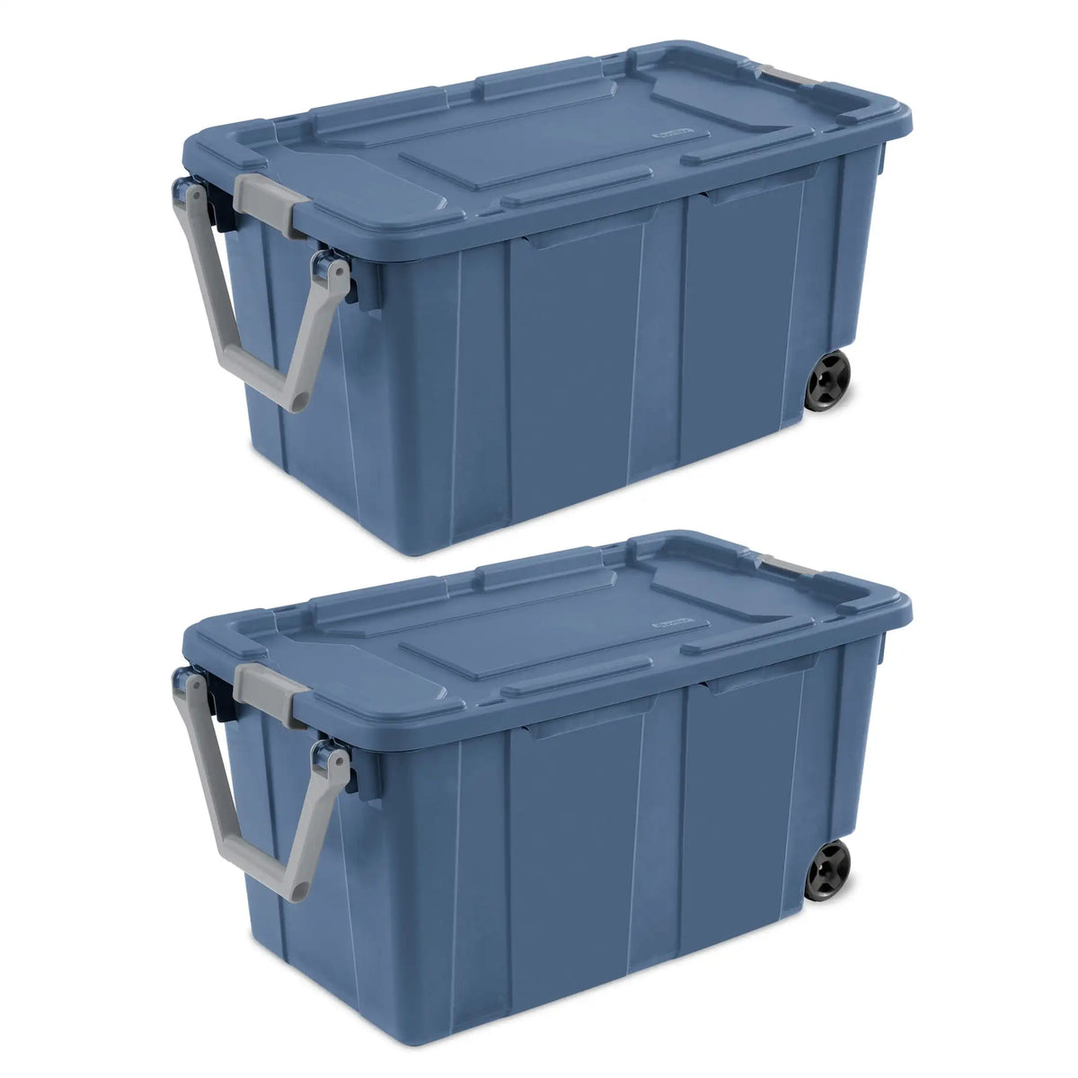 Sterilite Extra Large Storage Bin , 40 Gallon with Wheels , Pack of 2