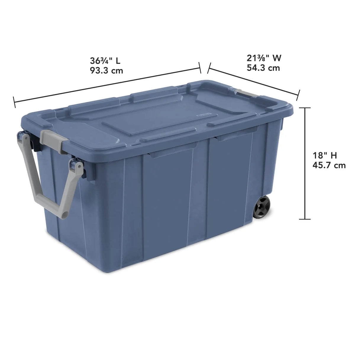 Sterilite Extra Large Storage Bin , 40 Gallon with Wheels , Pack of 2