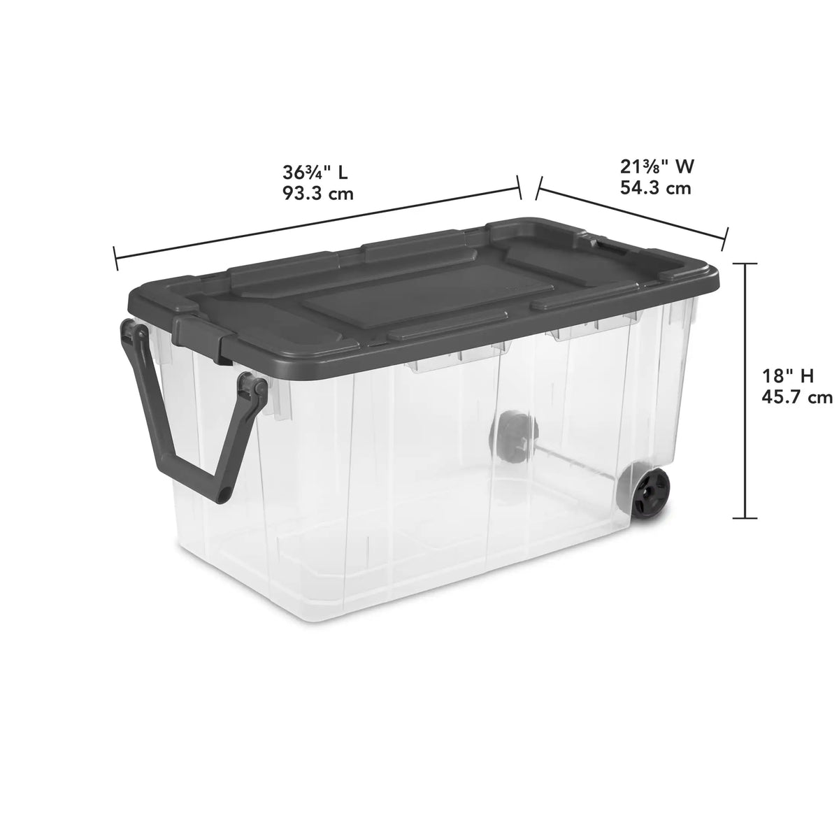 Sterilite Extra Large Storage Bin , 40 Gallon with Wheels , Pack of 2