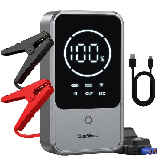 Jump Starter & Power Bank -10000mAh -2000A- 12V Battery Booster