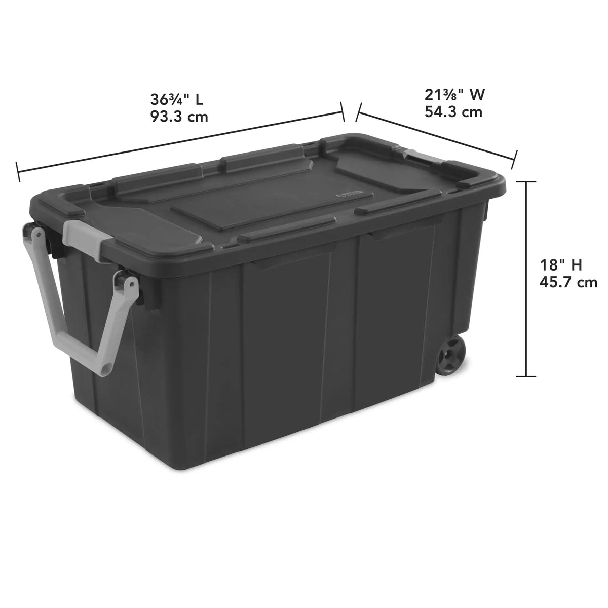 Sterilite Extra Large Storage Bin , 40 Gallon with Wheels , Pack of 2