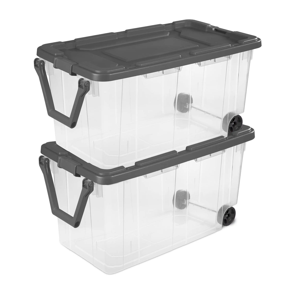 Sterilite Extra Large Storage Bin , 40 Gallon with Wheels , Pack of 2