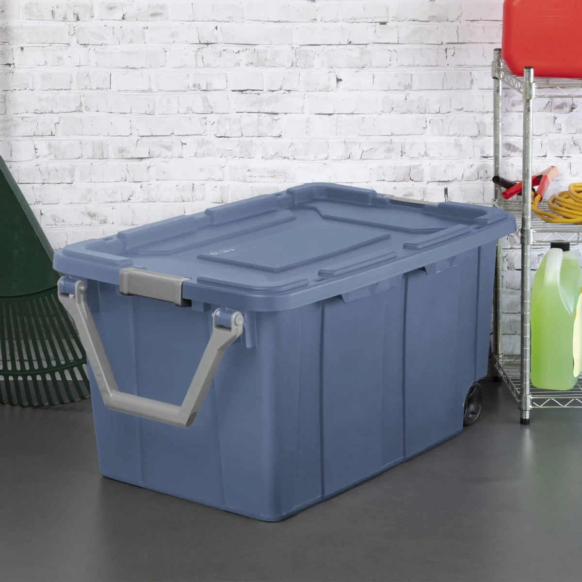 Sterilite Extra Large Storage Bin , 40 Gallon with Wheels , Pack of 2