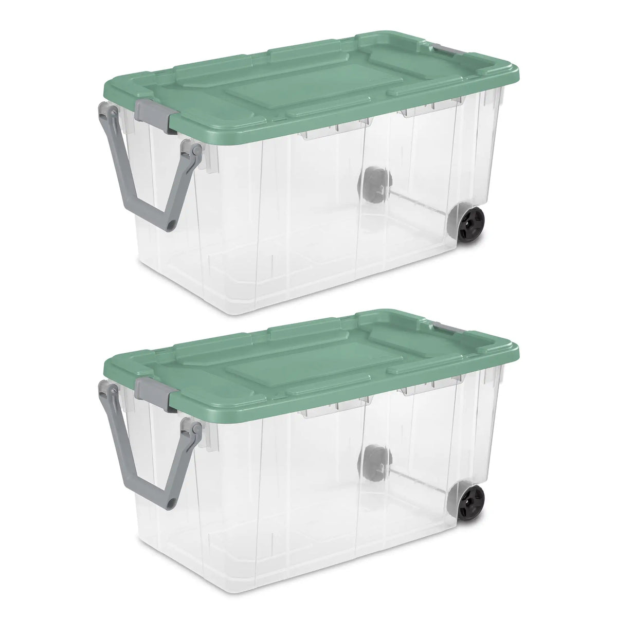Sterilite Extra Large Storage Bin , 40 Gallon with Wheels , Pack of 2