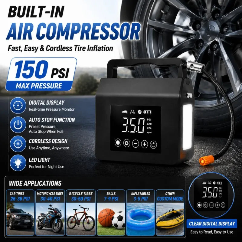 Jump Starter 4000A Portable Car Battery